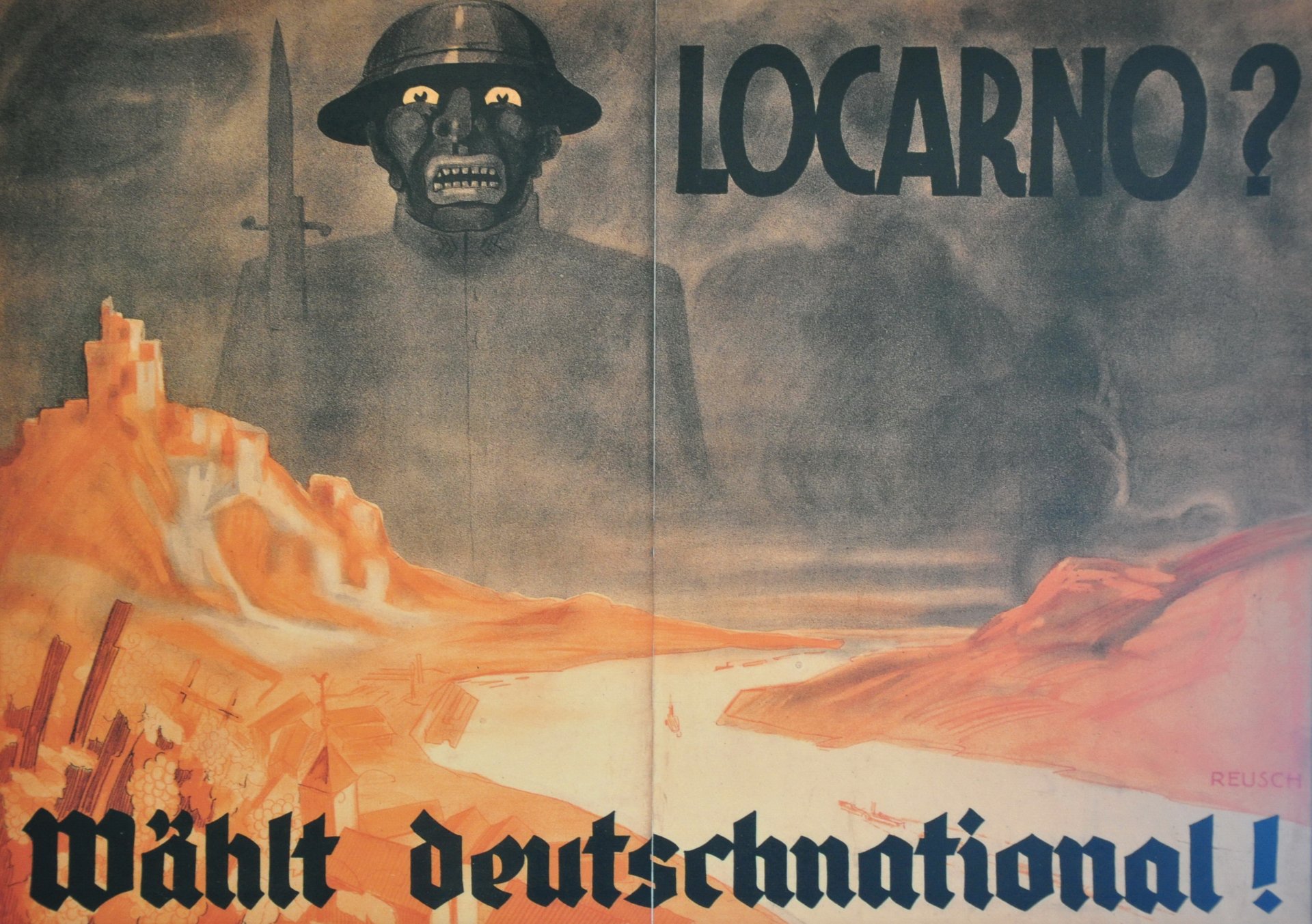 DNVP election poster. Elections of 20 May 1928. Although the DNVP remained the second strongest party in the 1928 election with around 14%, it lost a significant share of the vote compared to the 1924 one, while both the SPD and the KPD gained votes.